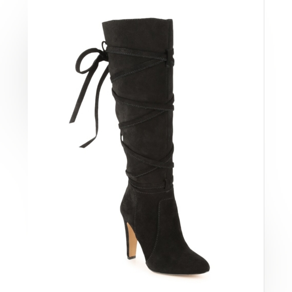 NIB Vince Camuto "MILLAY" Black Suede Knee-high Boots Size:9.5